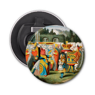 Alice in Wonderland Queen of Hearts Button Flesopener