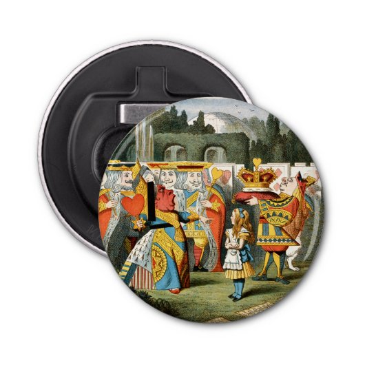 Alice in Wonderland Queen of Hearts Button Flesopener (Voorkant)