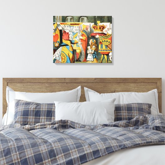 Alice in Wonderland Queen of Hearts Canvas Afdruk (Insitu (Slaapkamer))