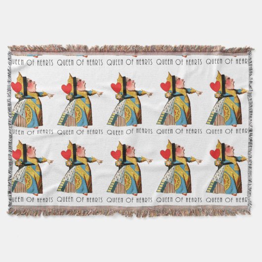 Alice in Wonderland Queen of Hearts Deken (Voorkant)