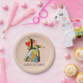 Alice in Wonderland Queen of Hearts Papieren Bordje (Feest)