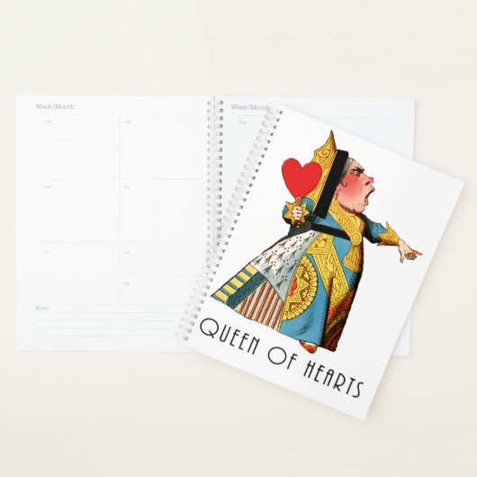 Alice in Wonderland Queen of Hearts Planner (Display)