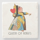 Alice in Wonderland Queen of Hearts Stenen Onderzetter (Voorkant)