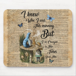 Alice in Wonderland Quote dictionary Art Muismat