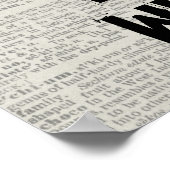 Alice in Wonderland Quote Handtekening Poster (Hoek)