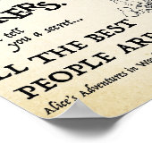 Alice in Wonderland Quote Poster (Hoek)