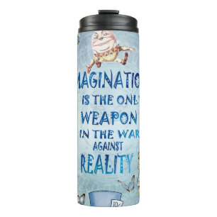 Alice in Wonderland Quote - Verbeelding Thermosbeker