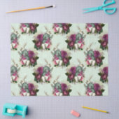 Alice in Wonderland Rabbit Green Decoupage Tissuepapier (Craft)