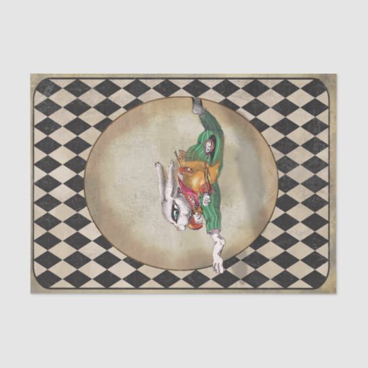 Alice in Wonderland Rabbit Jumping Tissuepapier (Voorkant)