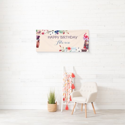 Alice in Wonderland Rabbit Tea Key Clock Roos Spandoek (Insitu)