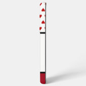 Alice in Wonderland Red Hearts en White Rabbit Samsung Galaxy Hoesje (Linkerkant)