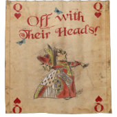 Alice in Wonderland, Red Queen, Douchegordijn (Voorkant)