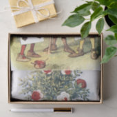  Alice in Wonderland Red Roses ontspringen Tissuepapier (Geschenk)