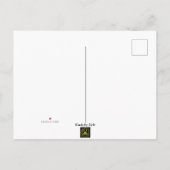 Alice in Wonderland redt de datum waarop ze anno w Aankondigingskaart (Achterkant)