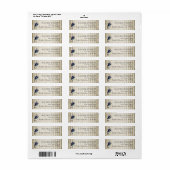 Alice in Wonderland Return Address Label (Full Sheet)