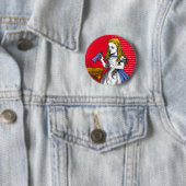 Alice in Wonderland Ronde Button 5,7 Cm (In situ)
