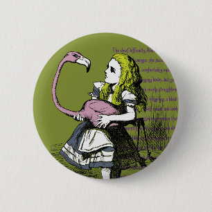 Alice in Wonderland Ronde Button 5,7 Cm