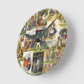 alice in wonderland ronde klok (Hoek)