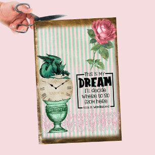 Alice in Wonderland Roos Griffin Quote Tissuepapier