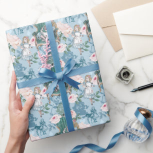  Alice in Wonderland Roze ontkoppeling Cadeaupapier