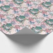 Alice in Wonderland Roze ontkoppeling Cadeaupapier (Hoek)