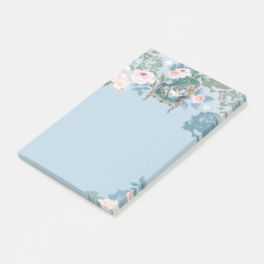 Alice in Wonderland Roze ontkoppeling Post-it® Notes (Schuin)