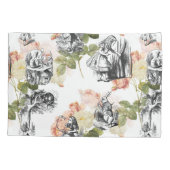 Alice in Wonderland  Rozen Pillow Hoesje Kussensloop (Achterkant)