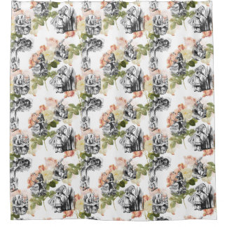 Alice in Wonderland  Rozen Shower Curtain Douchegordijn