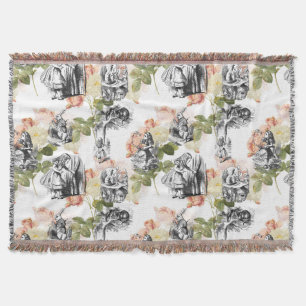Alice in Wonderland Rozen Throw Blanket Deken