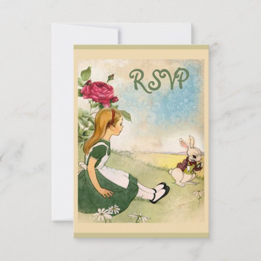 Alice in Wonderland RSVP (Voorkant)