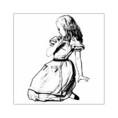 Alice in Wonderland Rubber Stamp Rubberstempel (Afrduk)