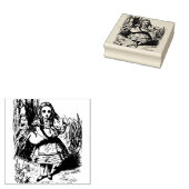Alice in Wonderland Rubberstempel (Gestempeld)
