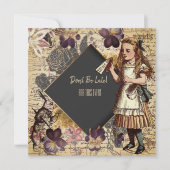 Alice in Wonderland Save The Date (Voorkant)