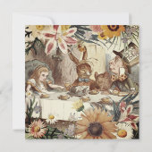 Alice in Wonderland Save The Date (Achterkant)