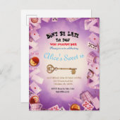 Alice In Wonderland Save The Date Uitnodigingen An (Voorkant / Achterkant)