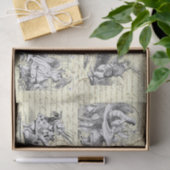 Alice in Wonderland  Script Beige Tissuepapier (Geschenk)