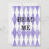 Alice in Wonderland Shower Invite Kaart (Voorkant)