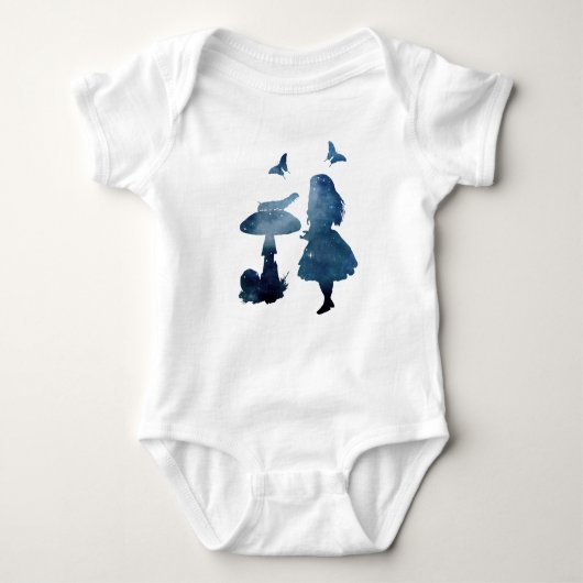 Alice in wonderland Silhouette Romper (Voorkant)