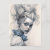 Alice in Wonderland, Sketch Art. Briefkaart (Voorkant)