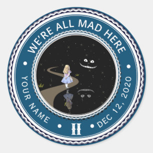 Alice in Wonderland Sobriety Medallion Ronde Sticker