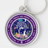Alice in Wonderland Sobriety Medallion Sleutelhanger (Voorkant)