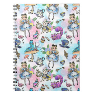 Alice in Wonderland Spiral Foto Notitieboek