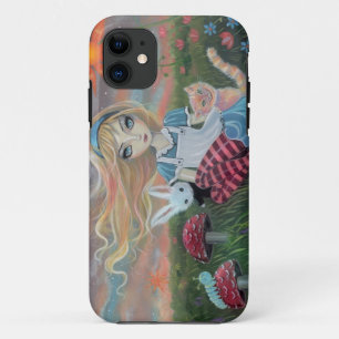 Alice in Wonderland Sprookje Fantasie Kunst iPhone 11 Hoesje