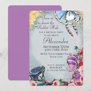 Alice in Wonderland Sprookjes Thema Kaart