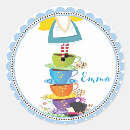 Alice in Wonderland Stickers (Voorkant)