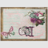  Alice in Wonderland Storybook White Rabbit Tissuepapier (Voorkant)