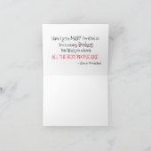 Alice in Wonderland Striped Blue Dank u Bedankkaart (Binnen)