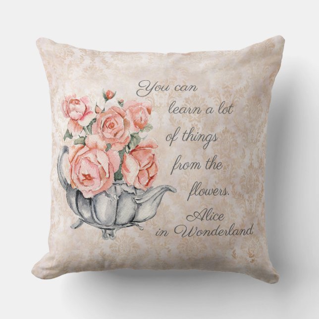 Alice in Wonderland  Style Sierkussen (Voorkant)