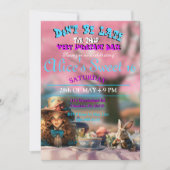Alice In Wonderland Sweet 16 Invitation (Devant)