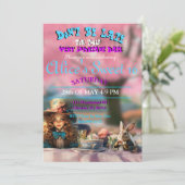 Alice In Wonderland Sweet 16 Invitation (Debout devant)